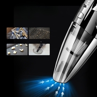 Aspirator de Mana Portabil Turbo, Flippy, pentru Uz Caznic sau Auto, Functie de Aspirare Umeda si Uscata, Incarcare USB, 32.000 rot/min, Putere 120W, Aspirare cu Vid de 4 Bar, 5 Accesorii pentru Spatii Inguste, Negru