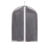 Set 5 Huse de Depozitare cu Fermoar, Flippy, pentru Haine, de Protectie, pentru Voiaj, Netesut, Rezistent la Praf, 60x80 cm, Transparent-Alb