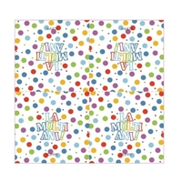 Set 20 Servetele de Masa, Flippy, Colectia LA MULTI ANI, 33 x 33 cm, din Hartie, Multicolor