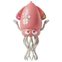 Caracatita Dansatoare, Flippy, +3 Ani, 3 Moduri, din ABS, Incarcare USB, cu Undita Inclusa, 12.6 x 7.6 x 20.7 cm, Roz