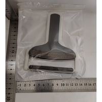 Perie de Indepartarea a Parului si Scamelor, Flippy, 12 x 15 cm, Maner Confortabil, Alb/Gri