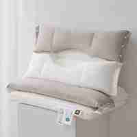 Perna Ortopedica 3 in 1, Flippy, Strat Dublu, Protectie Cervicala, pentru Adulti, 45 x 70 cm, Gri