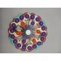 Jucarie Antistres, Flippy, Model Simple Dimple, Fidget Toy Spinner, cu 24 Buline, Multicolor