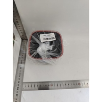 Cutie de Depozitare Alimente, Flippy, Cutie de tip Container, Recipient pentru Cereale in Bucatarie, S 11.5 x 11.5 x 8 cm, volum 600 ml, Transparenta cu Capac Negru