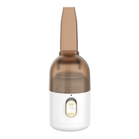 Aspirator Portabil pentru Automobil, Flippy, Aspirator mic fara Fir, pentru Casa si Masina, incarcare USB, 2 in 1, 16.3x6 cm, Alb