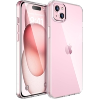 Husa de Protectie din Silicon, pentru Apple iPhone 15, PC, Antisoc, Rezistenta la Impact, Transparenta