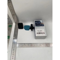 Suport Auto pentru Telefon, Flippy, MagSafe, cu Magnet, Prindere Grila de Ventilatie, Detalii Fine, Rotativ 360 de Grade, Plastic Magnet Silicon, 5.1x3.9 cm, Negru Argintiu