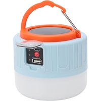 Lampa Portabila, Flippy, Incarcare Solara + USB, Afisaj Inteligent al Bateriei, Raza de Actiune 32 mp, 6x9x11 cm, 3 Moduri, Alb