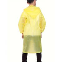 Pelerina de Ploaie, Flippy, pentru Copii 100-145 cm, din EVA, Impermeabila, Inchidere cu Capse, Galben