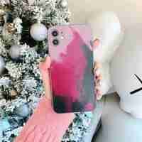 Husa protectie Flippy compatibila cu Apple iPhone 11 Pro Max Tpu Ombre, Roz/Mov/Negru