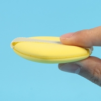 Set 7 Bureti de Machiaj  Flippy, Reutilizabili, Utilizare Umeda sau Uscata, Powder Puff, 5.5 x 5.5 x 0.9 cm, Multicolor