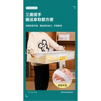 Cutie de Depozitare pentru Pantofi, Flippy, 60*30*21CM , din Plasa PVC Impermeabila si Cadru de Otel, Pliabila, Fermoar Bidirectional, Transparenta