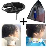 Set Gonflabil pentru Spalat pe Cap, Flippy, pentru Copii, Femei Insarcinate si Varstnici, 81 x 60 x 38 cm, Ajustabil, Negru