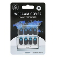 Set protectii camera, Flippy, 8 buc, negru