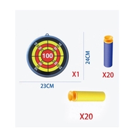 Jucaruie cu Lansator pentru Copii, Flippy, Lanseaza Manual, Tinta, 2 Avioane, 40 de Gloante din Material Moale, Joc Interactiv, 28.5x25x6.3 cm, Gri Verde