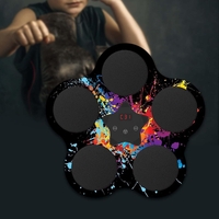 Jucarie de Boxat cu Muzica si Lumini, Flippy, Bluetooth, Incarcare USB, Aplicare cu Ventuze, 5 Tinte, 40x38x8 cm, 930 g, Negru