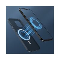 Husa protectie Flippy pentru iPhone 13 Mag Safe, 2 in 1 incarcare si magnet, Soft silicone, Verde