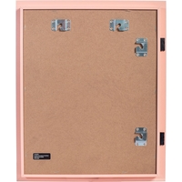 Rama Foto Flippy, cu Magnet, din Lemn, cu Spatiu Pentru Depozitare, Pentru Desene si Picturi A4, Sticla Securizata, Rama MDF, 21x30 cm, Roz