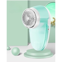 Aparat Pentru Curatat Scame, Par Si Praf, Flippy, Pentru Diferite Tipuri De Material, Cu Lame Din Otel Inoxidabil, Incarcare Prin USB Type-C, Cu Perie De Curatare si Cablu USB Incluse, 13x7 cm, Verde