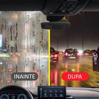 Perie Multifuncțională Auto Flippy, pentru Îndepărtarea Urmelor de pe Parbriz și Oglinzi, Anti-Aburire, Roșu