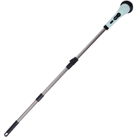 Perie Electrica de Curatare, Flippy, pentru Gresie, Baie, Bucatarie, 25x20x9.5 cm, cu 9 Capete, Maner Extensibil Detasabil 84-127cm, Incarcare USB-Type C, Rotire 360 de Grade, 3000 mAh, Culoare: Verde