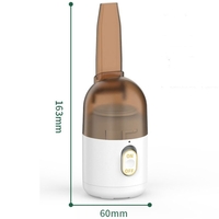 Aspirator Portabil pentru Automobil, Flippy, Aspirator mic fara Fir, pentru Casa si Masina, incarcare USB, 2 in 1, 16.3x6 cm, Alb