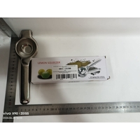 Storcator de Citrice Manual, Flippy, Storcator de Fructe Moi, Rezistent, Usor de Folosit si Depozitat, Durabil, Calitativ, 20.5 x 7cm, Inox, Argintiu