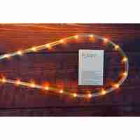 Instalatie Craciun, 44 m, 1056 Led-uri, Furtun Luminos, Alb cald, Transformator, Sectionabila, 220 V, Flippy