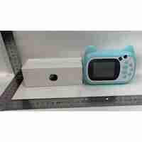 Camera Instantanee pentru Copii, Flippy, Camera Frontala + Selfie, cu Functie de Printare, Cablu USB-C, Bluetooth, Compatibil iOS/Android, Imprimare APP, Model Pisica Smiley Face, Verde