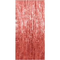 Perdea Franjurata, Flippy, Model Decor Petrecere, pentru Fundal de Poze, Amenajare Colorata a Petrecerii, Dimensiune 100x200 cm, Rose Gold
