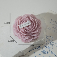 Lumanare Parfumata, Flippy, Model Trandafir, Ardere 10h, 70 g, 7.5 x 3.5 cm, Parfum de Lavanda, Lila