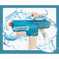 Pistol cu Apa Electric, Flippy, +6 Ani, Rezervor 500 ml, Incarcare USB, din Plastic, 43 x 5.5 x 30 cm, Albastru