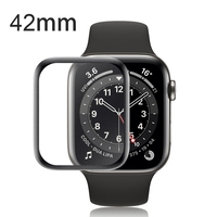 Folie Sticla Apple Watch Series 2/3 42 mm adeziv pe margine Negru
