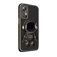 Husa de Protectie 2 in 1, Flippy, Husa de Protectie pentru Honor 70, Model Astronaut, Husa cu Suport, din TPU, Negru