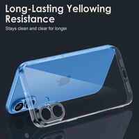 Husa de Protectie, Compatibila cu Apple iPhone 16 Plus, TPU, Antisoc, Rezistenta la Impact, Protectie Camera, Transparenta