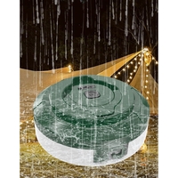 Lumină de camping LED încărcare USB, Flippy, șir colorat, pentru aer liber, cort, Distanta 10 metri, 1800mAH, 10.5x4.3 cm, Alb Verde