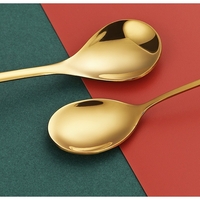 Set 4 Lingurite, Flippy, Tema Craciun, Model Carry The Merry, 4 Modele Tip Pandantiv cu Steluta, din Otel Inoxidabil, 19 x 16 x 2 cm, Multicolor