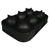 Forma pentru Gheata, Flippy, 6 Forme Sferice, din Silicon, 17 x 12 x 6 cm, Negru