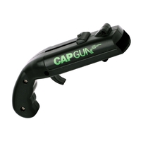 Deschizator de sticle, Flippy, Model Pistol, Plastic, ABS, pentru Dopuri Metalice, 13 x 6 x 3.7 cm, Negru