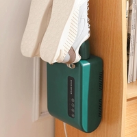 Uscator de Pantofi, Flippy, Functie de Uscare, Dezinfectie, Dezodorizare, Montaj pe Perete fara Perforare, din PVC, Silentios, Timer, Verde