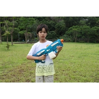 Pistol cu Apa Electric, Flippy, +6 Ani, Rezervor 650 ml, Incarcare USB, din Plastic, 59 x 23 x 6 cm, Albastru