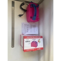 Pompa Electrica Pentru Umflat Baloane, 600 W, Roz cu albastru,