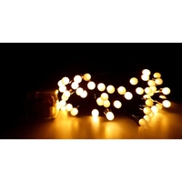 Instalatie de Craciun cu Baterii Fir Negru Tip Sir 4.5 m 50 LED -uri Alb Cald