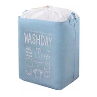 Cos de rufe, Flippy, 72 L, Textil, 30x40x60 cm, Albastru, Cu imprimeu
