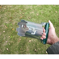 Transplantator Agricol Cilindric, Flippy, din Otel si Plastic, 6 cm Diametru, cu Maner Flexibil, 23 x 6 x 13 cm, Verde