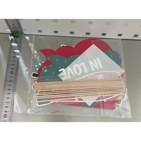 Set 12 Accesorii pentru Petrecere, Flippy, Props pentru Photo Corner, Tematica Iubire, Multicolor