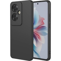 Husa de Protectie, Flippy, pentru Oppo Reno 11 F, Liquid Silicone, cu Microfibra pe Interior, Protectie Antisoc, Compatibil Incarcare Wireless, Negru