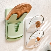 Suport de Bucatarie, Flippy, pentru Capace/Tocatoare, din Plastic, Colectare Apa Scursa, Montare fara Perfoarare, 33.3 x 20.7 x 3.5 cm, Alb