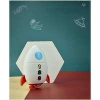 Jucarie de baie pentru copii, Flippy, Racheta de apa, 11 cm, Alb