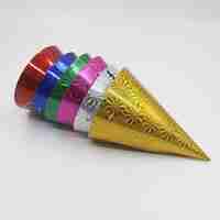 Set 6 Coifuri Metalizate, Flippy, pentru Petrecere, Tematica Aniversare, Roz